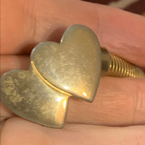 Vintage Gold Heart snake “chain” belt has wear!! Made in USA 🇺🇸 - Picture 3 of 7